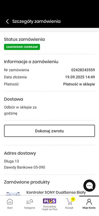 Kontroler bezprzewodowy SONY DualSense