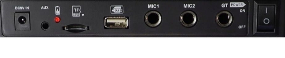 RGB Głośnik bluetooth LTC 2x8 400W, 2 mikrofony i pilot USB/SD/AUX 720