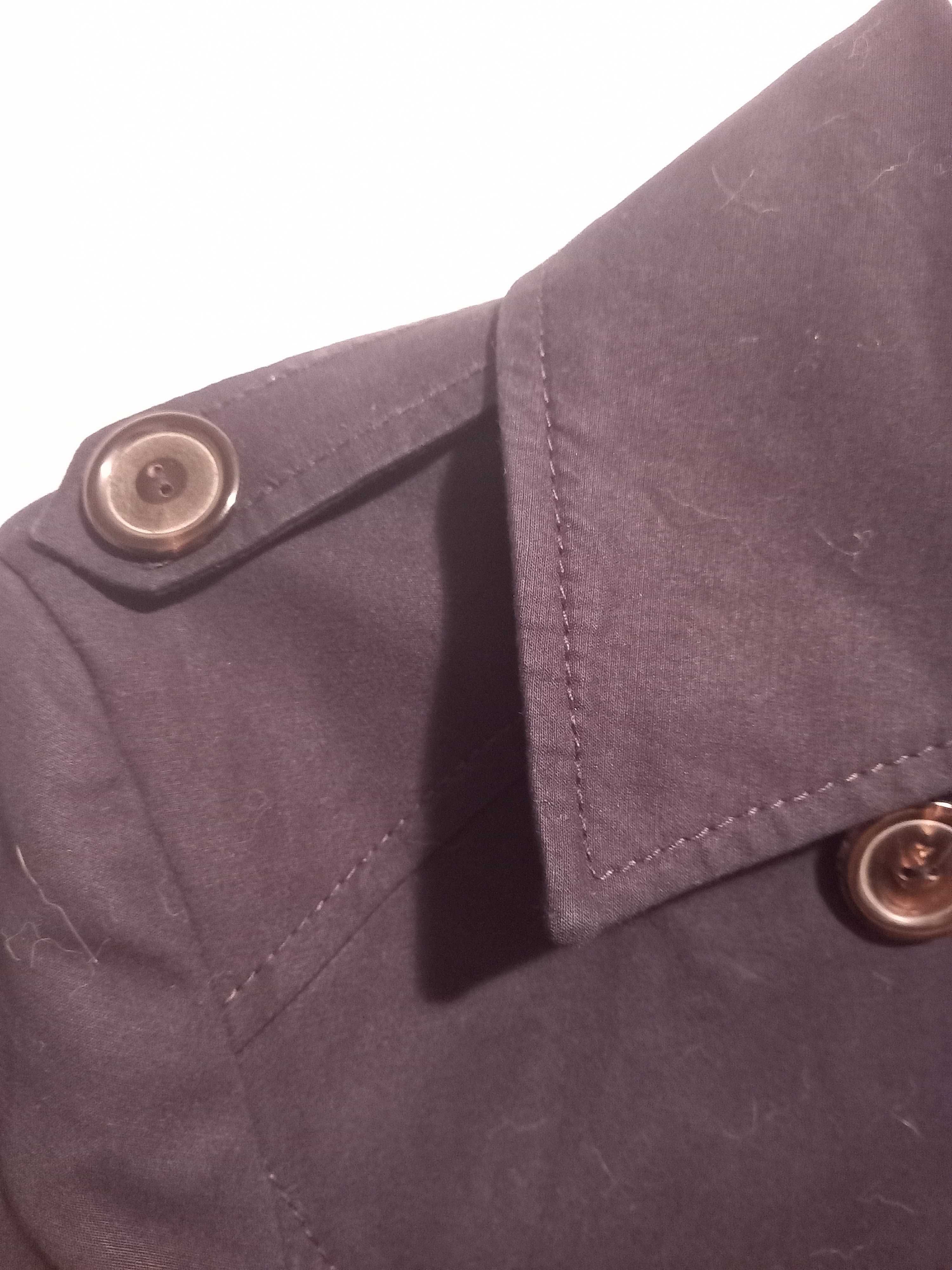 Gabardine preta, Zara, Tam S, impermeável (Portes incluídos)