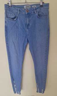 Spodnie rurki jasne jasnoniebieskie jeansy jeans skinny New Look 40L