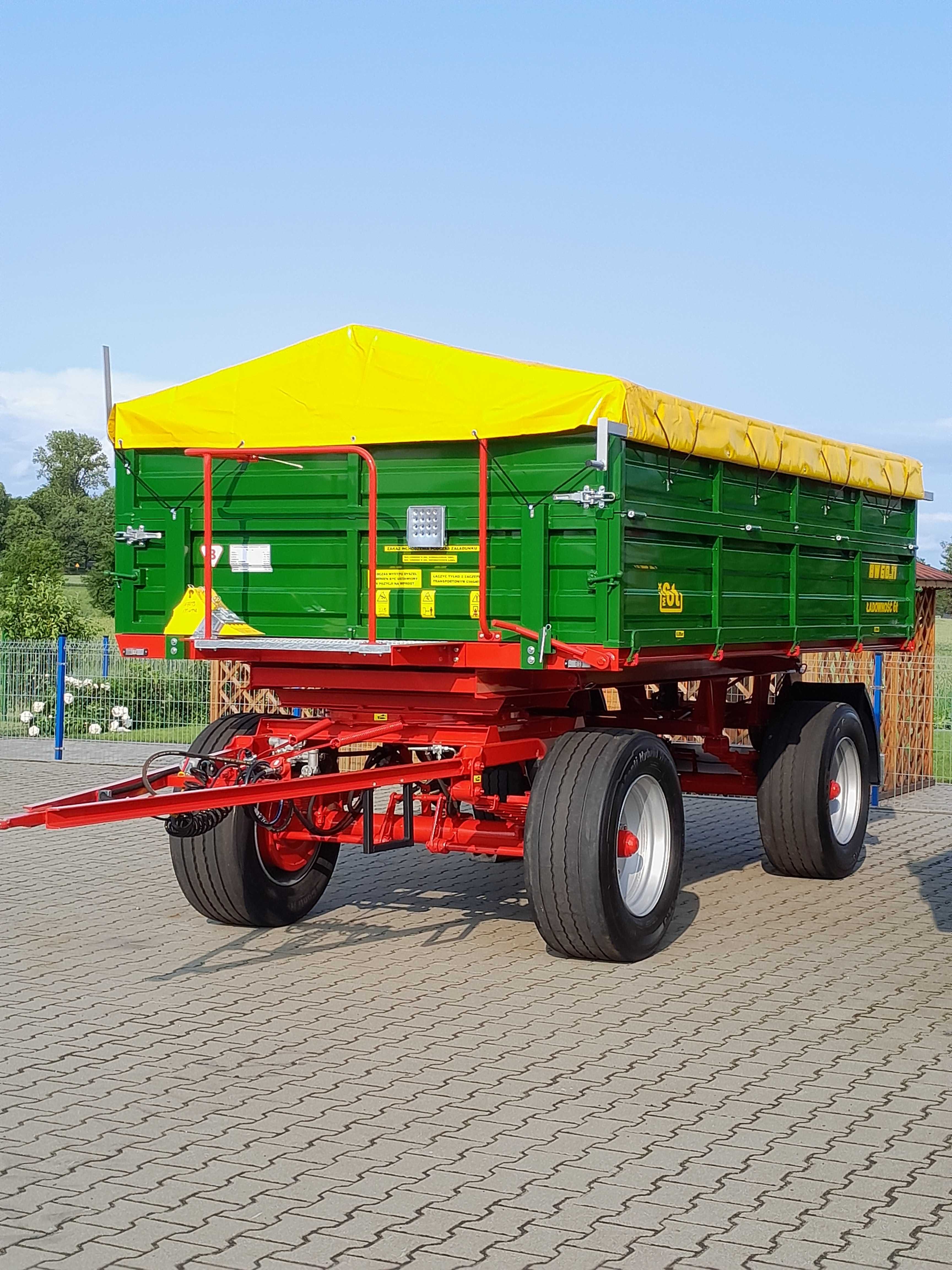 Przyczepa rolnicza IFA HW, HL 6011 2 strony 6-8 ton wywrotka-Nowa RAMA