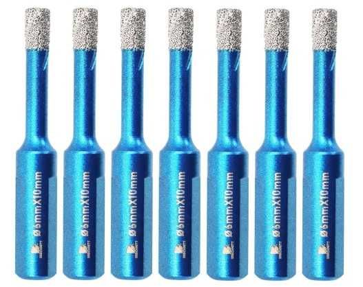 Zestaw 7 otwornic diamentowych do gresu 6mm BRSCHNITT