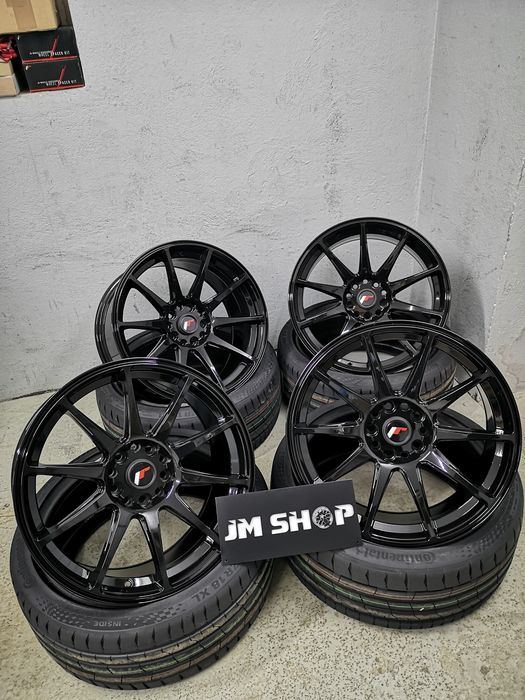 Felgi JR11 18" 8,5J ET35 5x100 5x120 Gloss Black