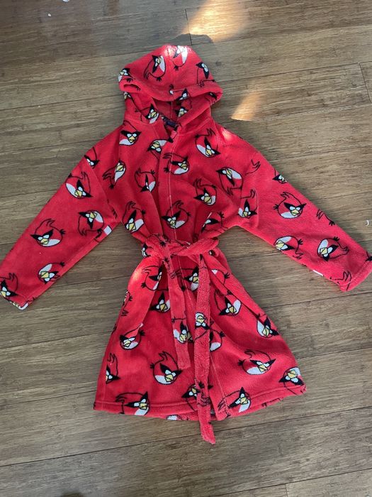 Szlafrok polarowy angry birds z paskiem r 128