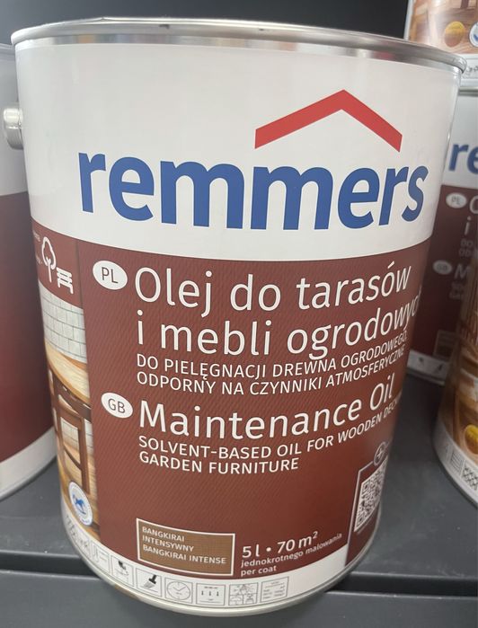 Olej do tarasów i mebli ogrodowych 5l. Remmers Pflege-Ol