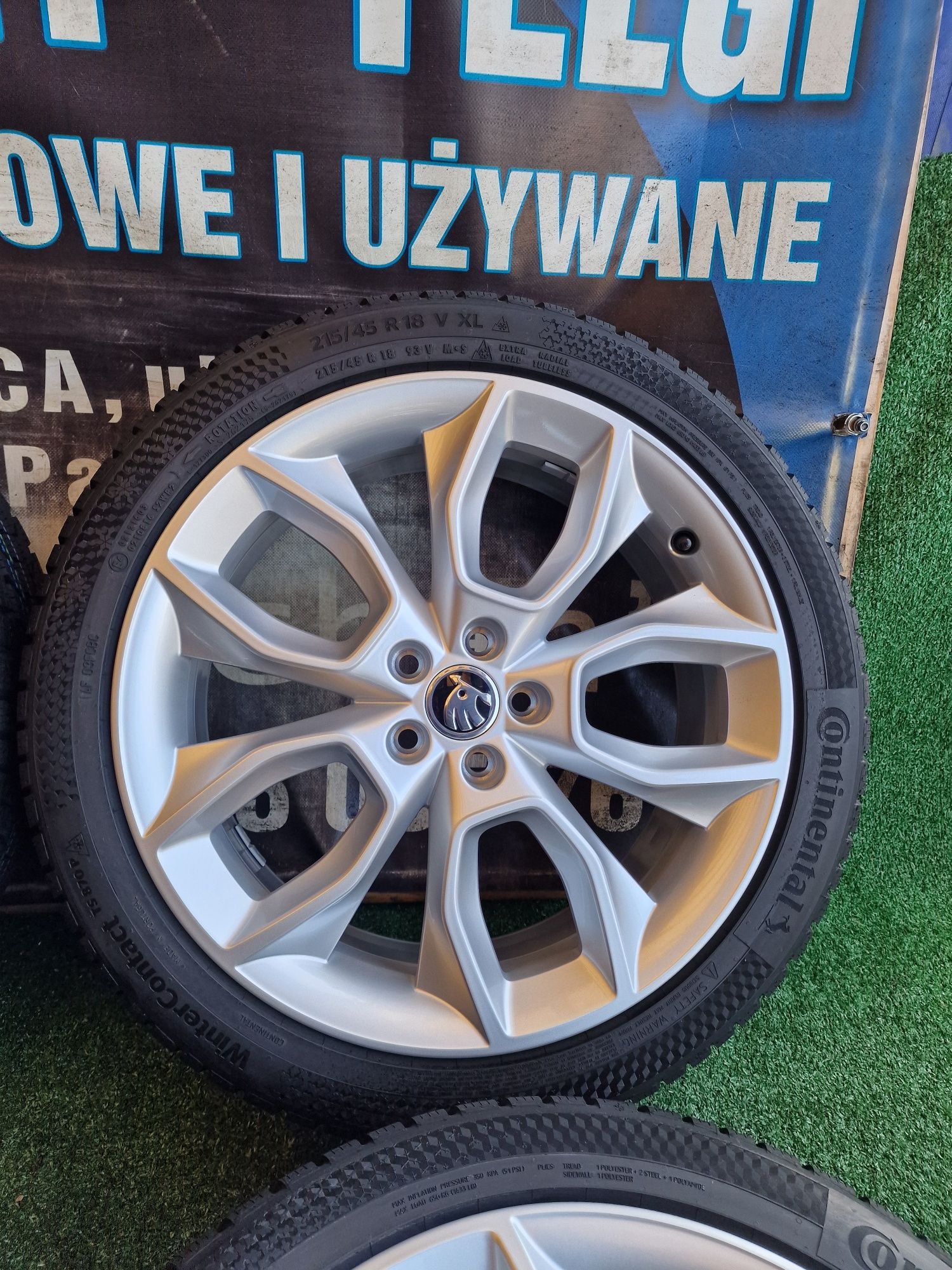 Koła zimowe 18 5×100 Skoda Kamiq Scala Fabia 215/45/18 Vw T-Cross Seat