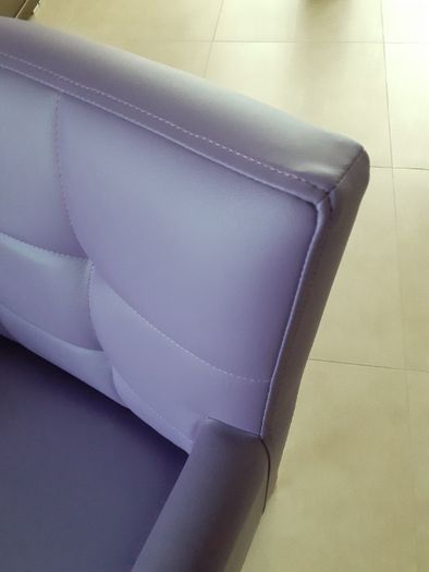 Fotel ekoskóra kolor wrzosowy 2 sztuki