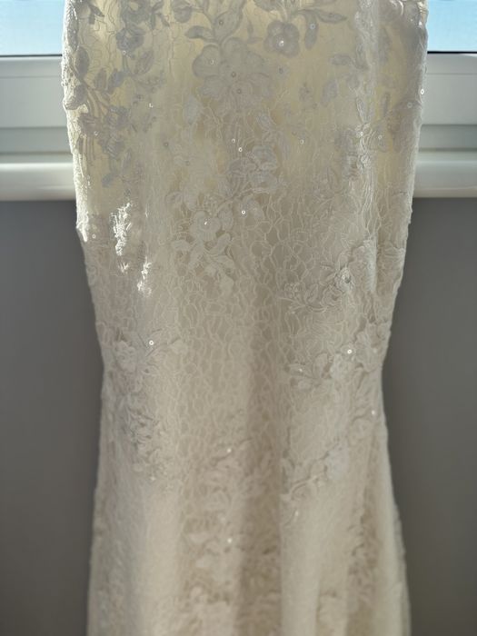 Сукня весільна шлейф мереживо айворі