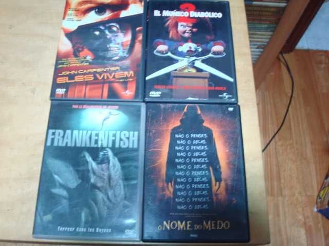 lote 21 filmes terror originais, etc