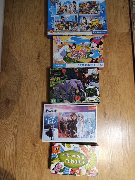 Puzzle zestaw 4+/5+