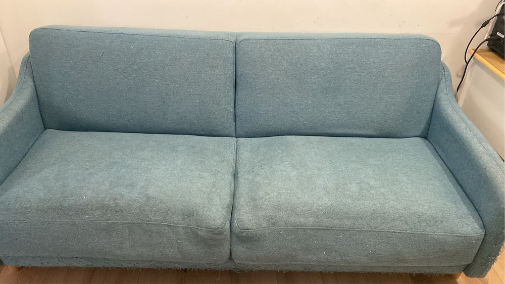 Sofa cama azul turqueza