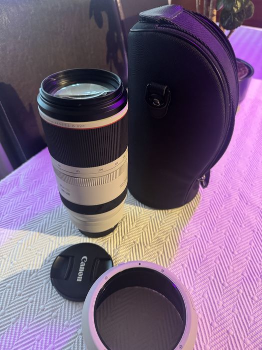 Canon RF 100-500mm com caixa + acessorios + como nova