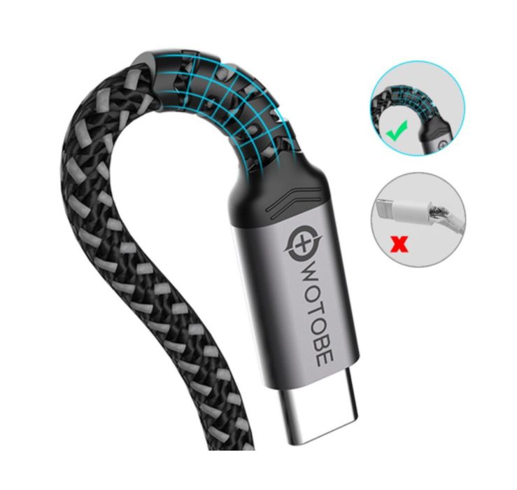 Кабель WOTOBE PD 100W 20V/5A 2 метра