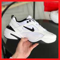 Кросівки чоловічі Nike m2k Tekno білі / Найк Текно белые кожаные