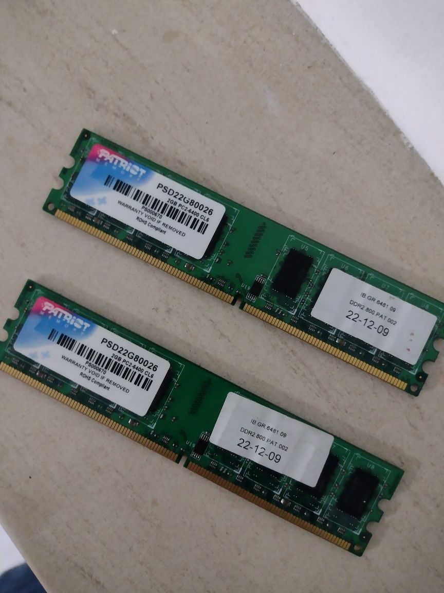 Memoria ddr2 2+2 4Gb