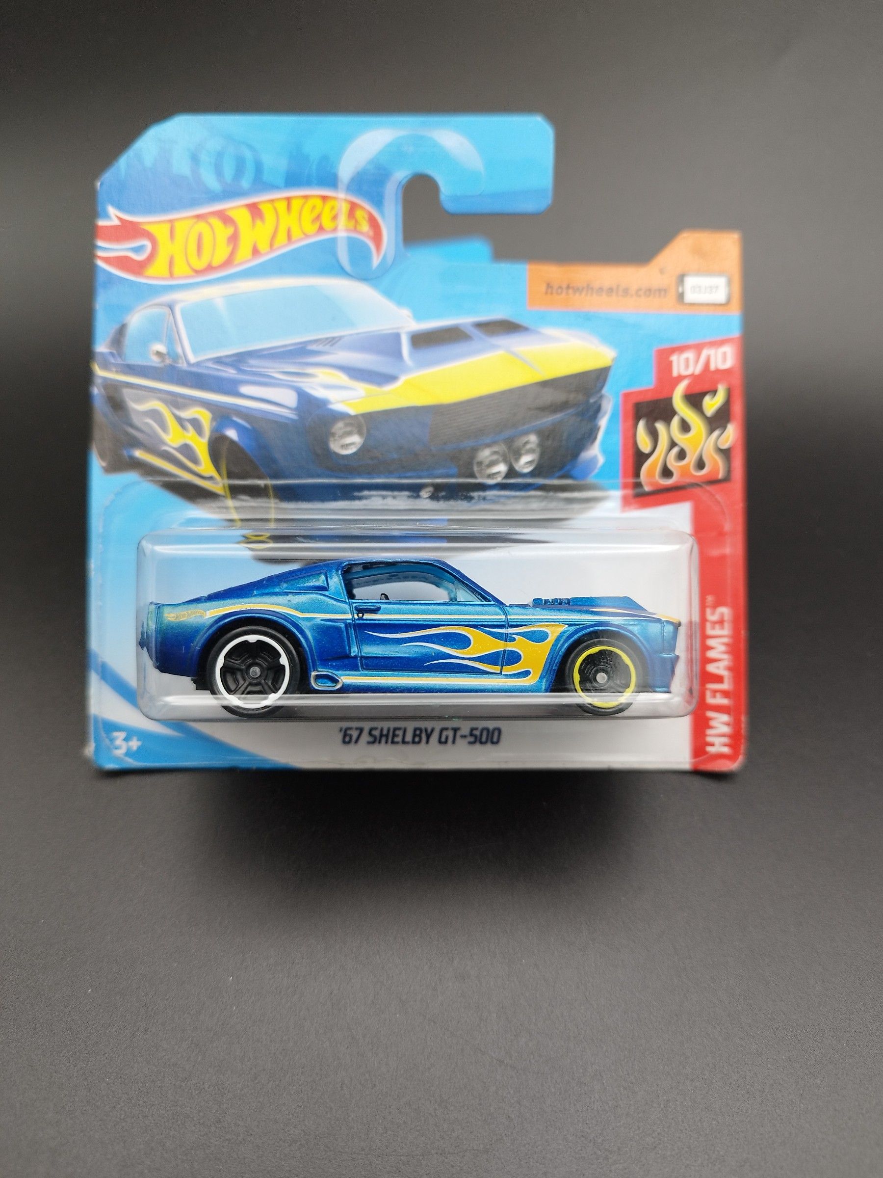 Hot Wheels HW Flames '67 Shelby GT500 model