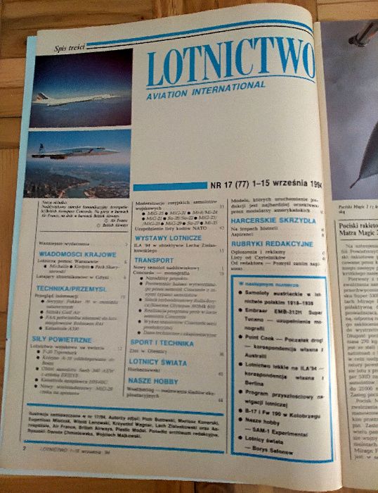 Lotnictwo Aviation International nr 17/1994