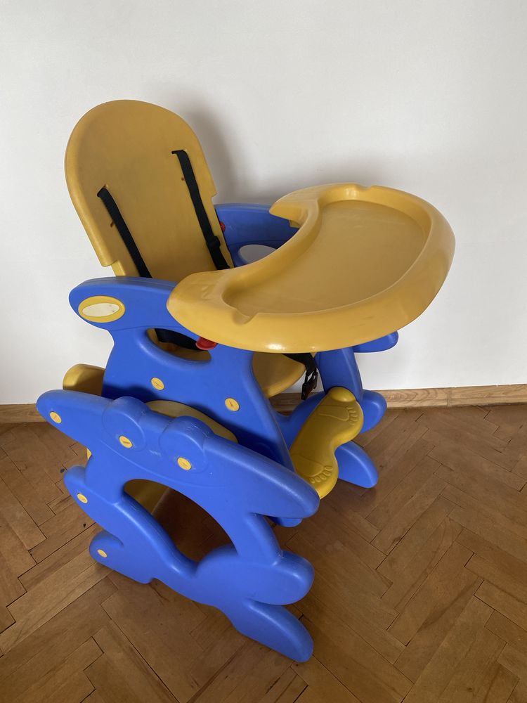 Krzeselko do karmienia, stolik i krzeslo 2w1