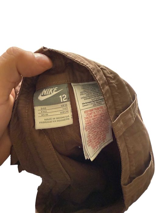 Stylowe sportowe damskie rybaczki Nike brąz świetny fason bojówki 40