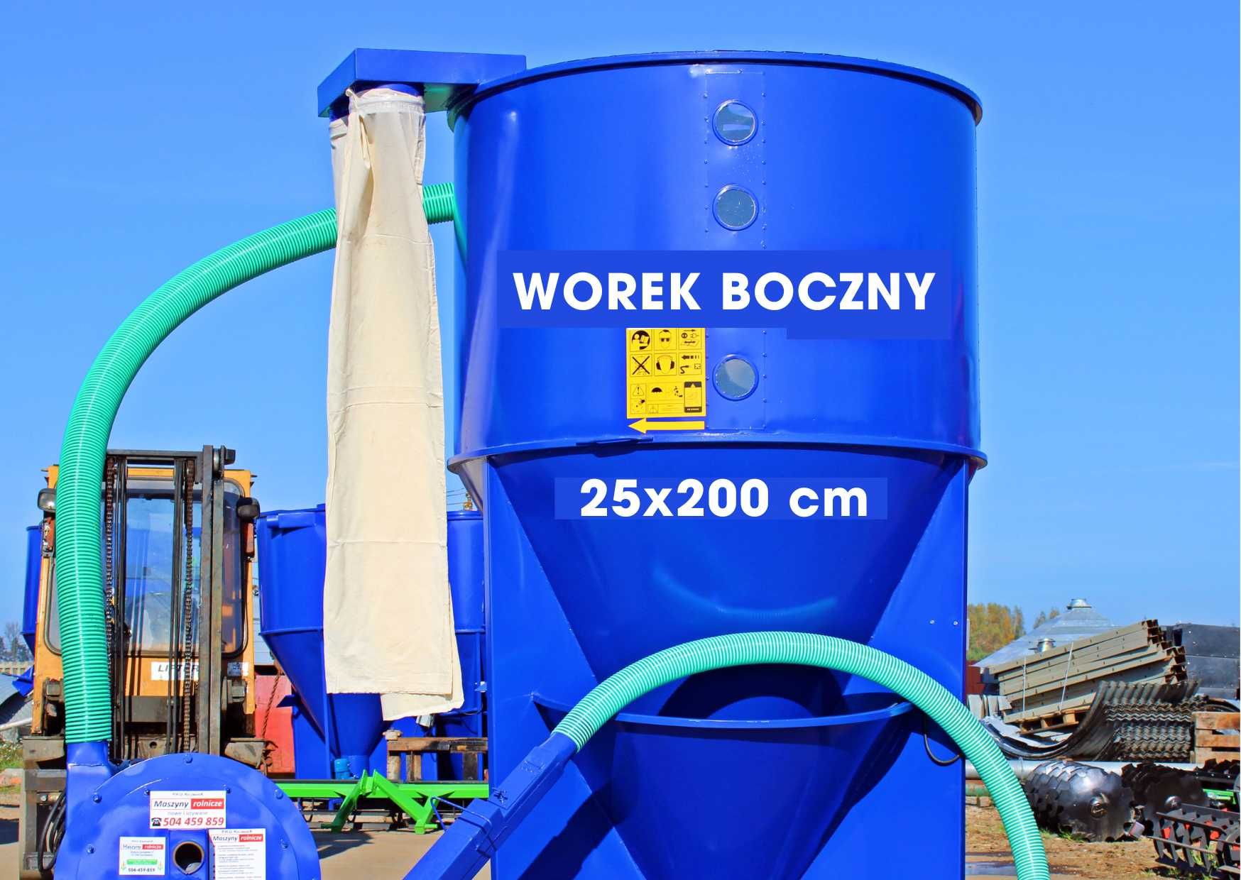 Worek odpylający 25x200 cm Filtry Worki do mieszalnika pasz Odpylacze