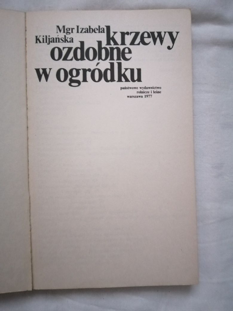 Krzewy ozdobne w ogródku.