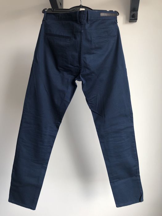 Spodnie meskie eleganckie granatowe Zara Men 42