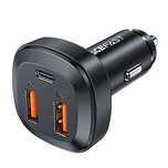 Acefast ładowarka samochodowa 66W 2x USB / USB Typ C, PPS, Power Deliv