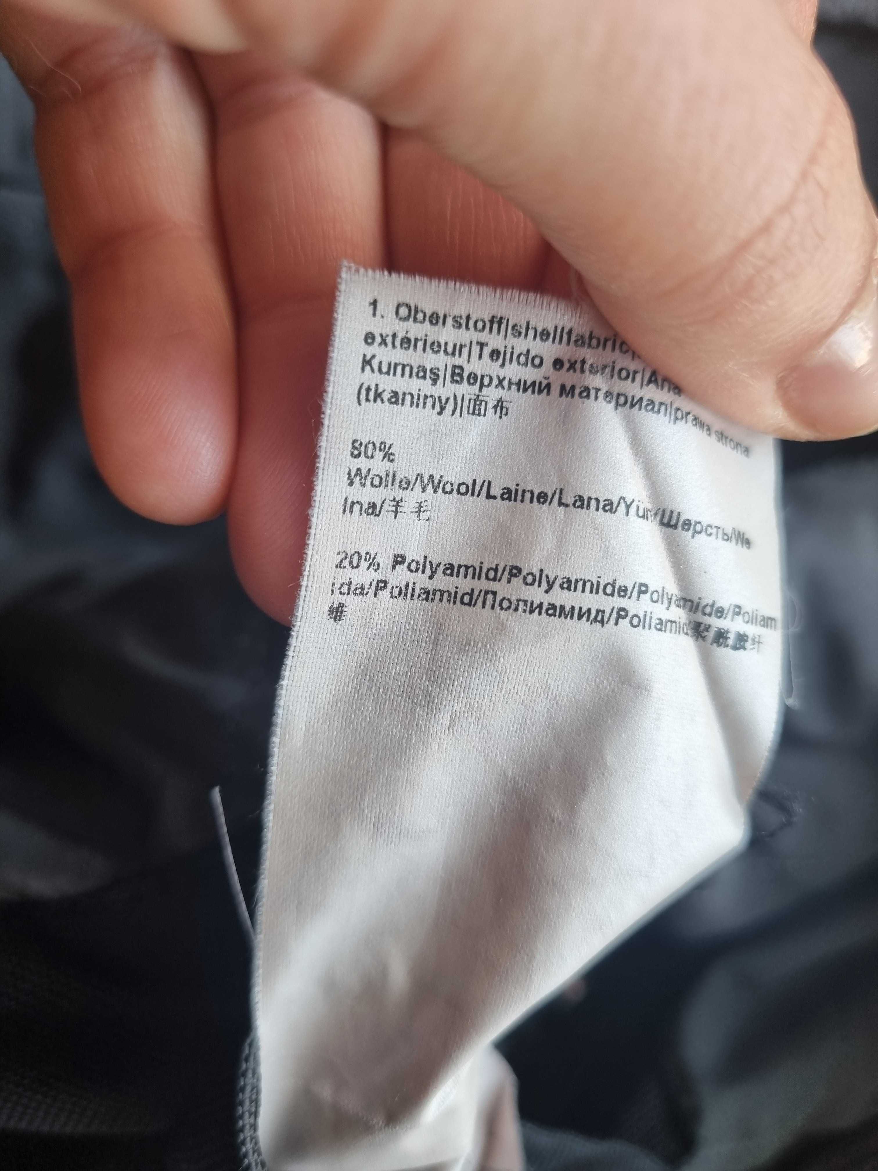 Szary męski płaszcz Strellson wełna 80% płaszcz przejściowy męski