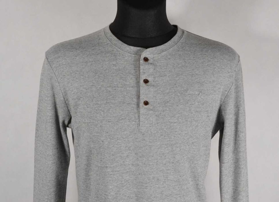 SuperDry Oxford Koszulka Męska Długi Rękaw S Oryginalna Super Stan