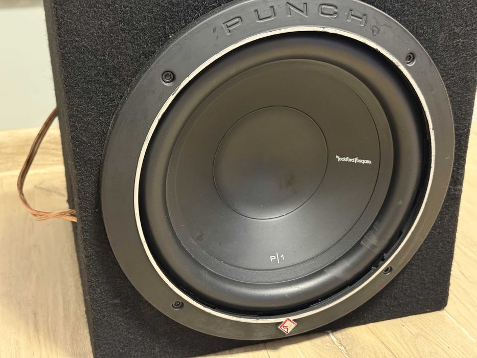 Subwoofer Rockford Fosgate Punch P1 (10") + Crunch GPX500.2 (500W)