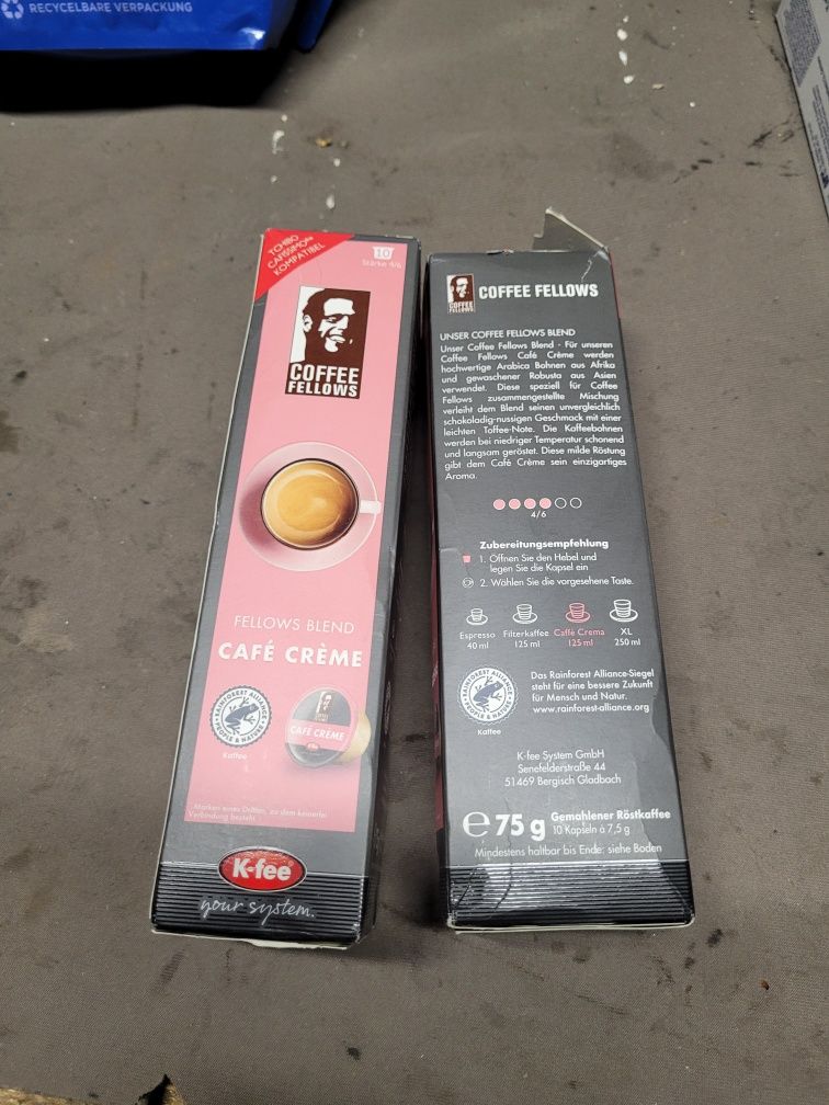 Kapsułki do expresu coffee felloows cefe crema tchibo tassimo