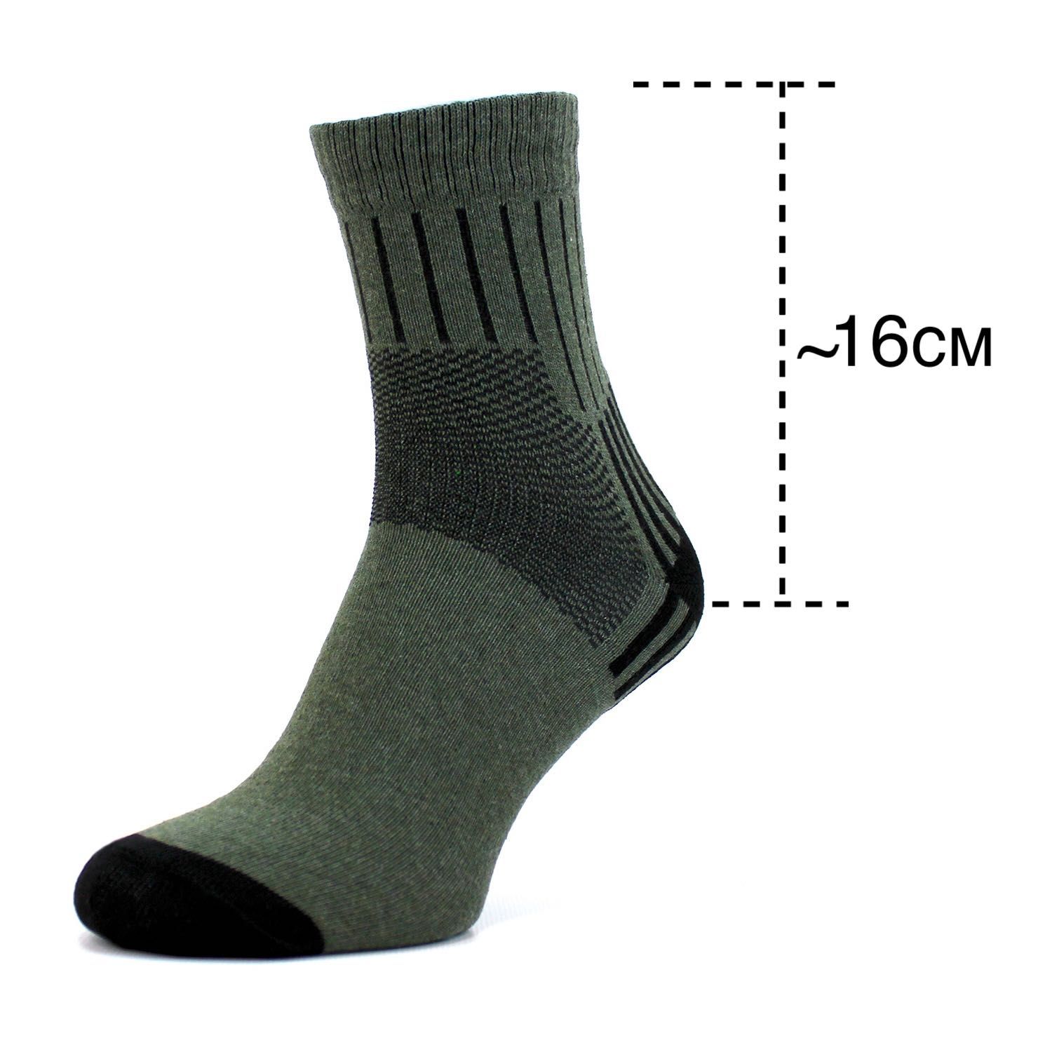 Комплект літні тактичні шкарпетки 5 пар 41-45 хакі олива армійські