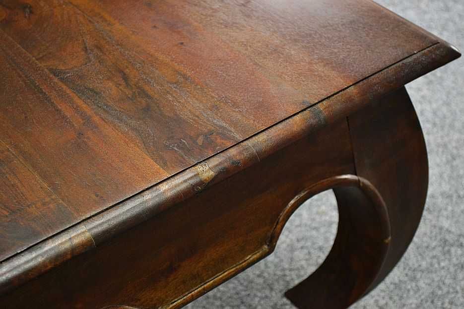 STOLIK 60x60 cm, drewniany, akacja lakierowana, seria OPIUM, -30%