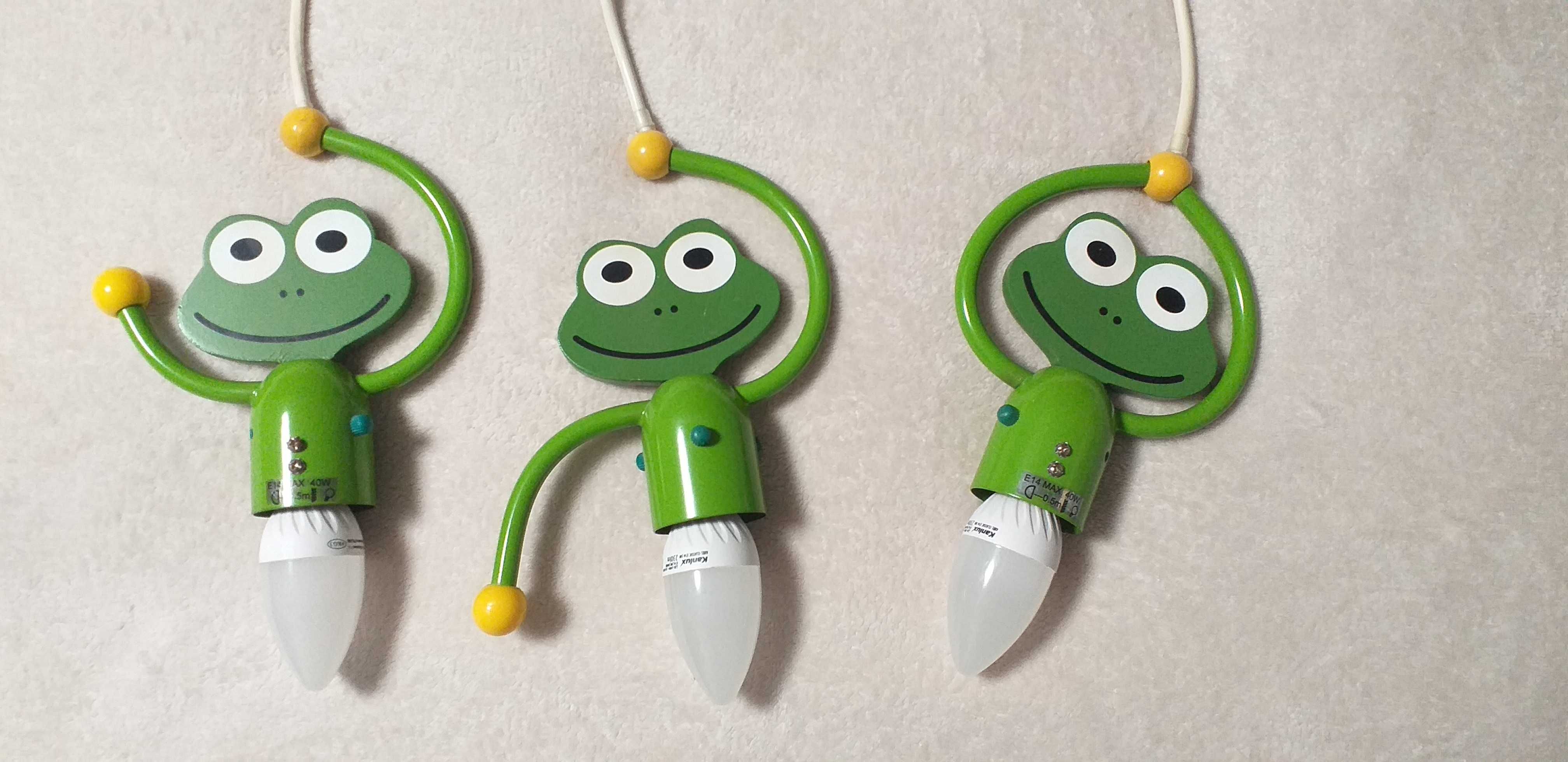 Żyrandol lampa dla dzieci zielona żaba żabka FROG