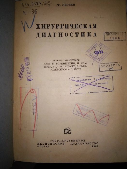 Кервен Хирургическая диагностика 1933