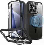 Esr Armor Tough Kickstand Halolock Magsafe Iphone 15 Pro Clear/black