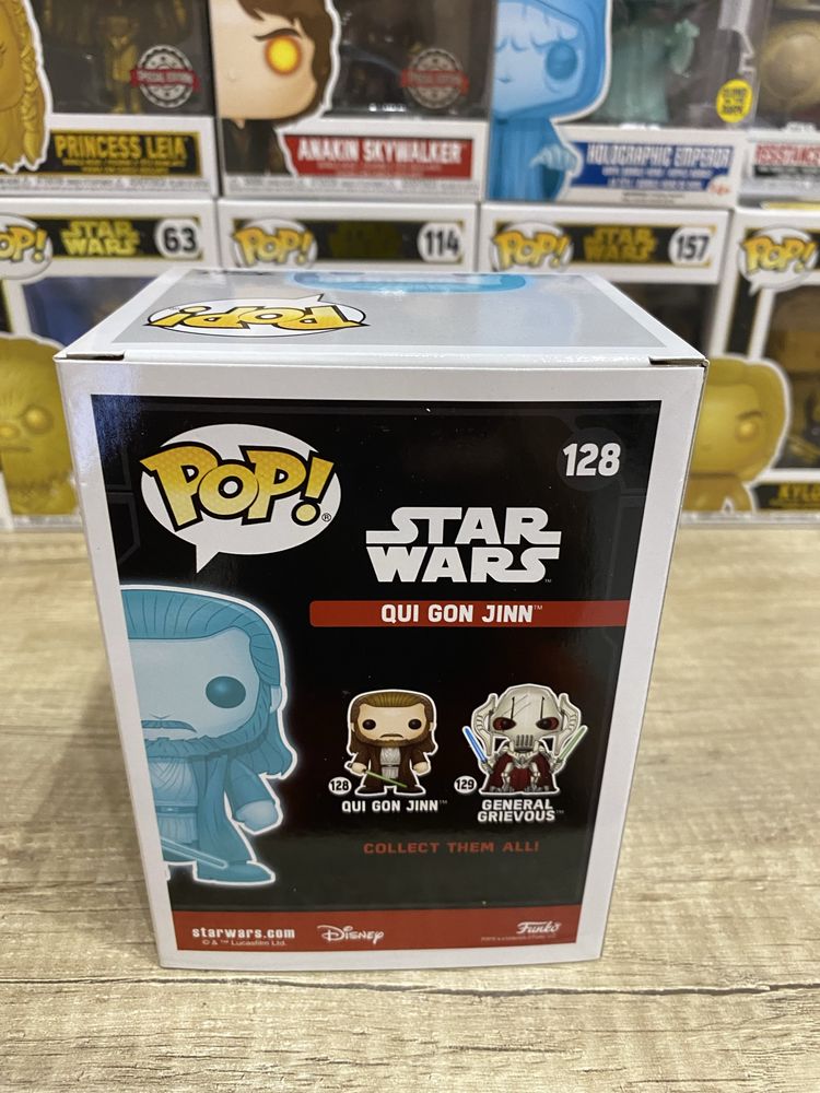 Star Wars Funko Pop 128 Qui Gon Jinn (Gitd)