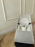 leżaczek BabyBjörn BALANCE SOFT MESH - Srebrny / Biały