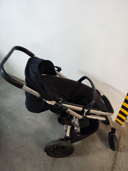 Wózek 3w1 Quinny Buzz Xtra czarny (gondola, spacerówka,fotelik)