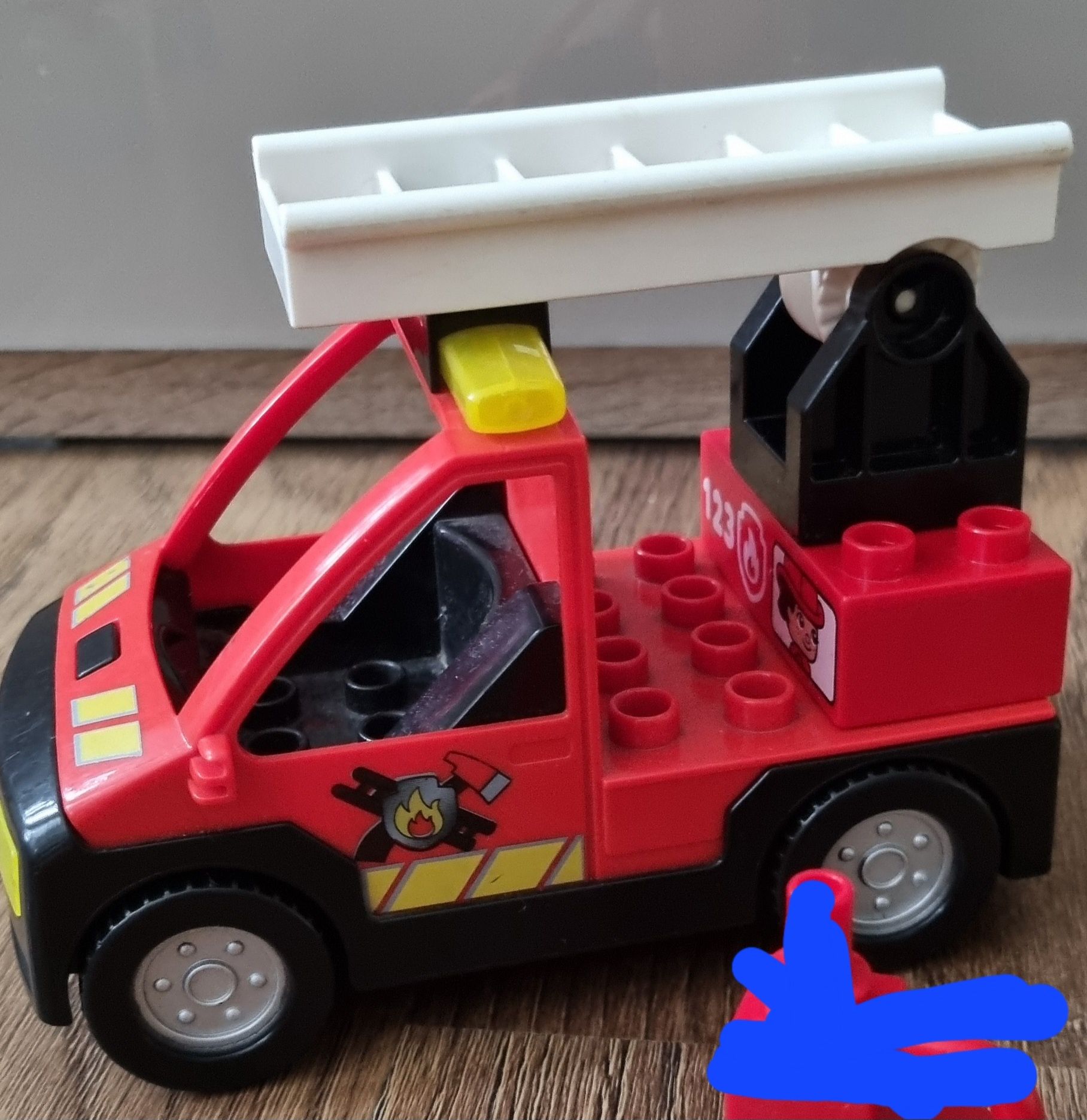 Klocki lego duplo wóz strażacki straż pożarna