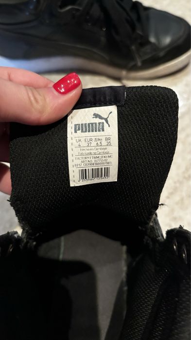 Tenis puma couro preto 37