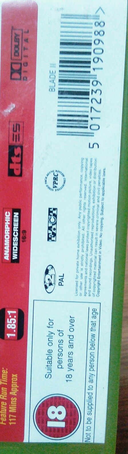 Dvd Disc Blade 2 Лицензионный Диск + Bonus Disk
