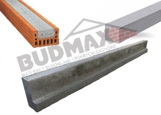 nadproża strunobetonowe, L-19, ceramiczne