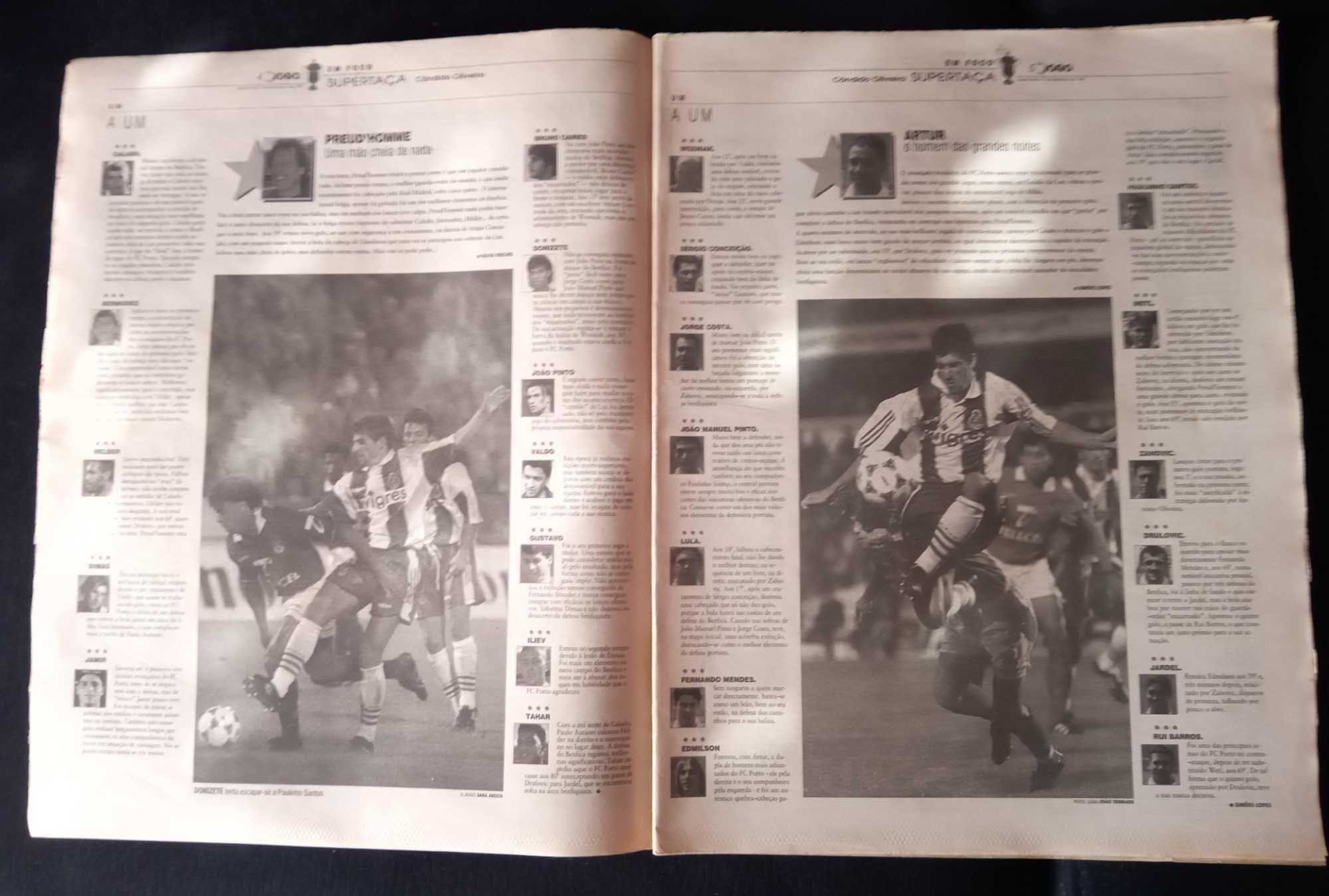 Jornal o Jogo Benfica 0 FCPorto 5  Setembro 1996
