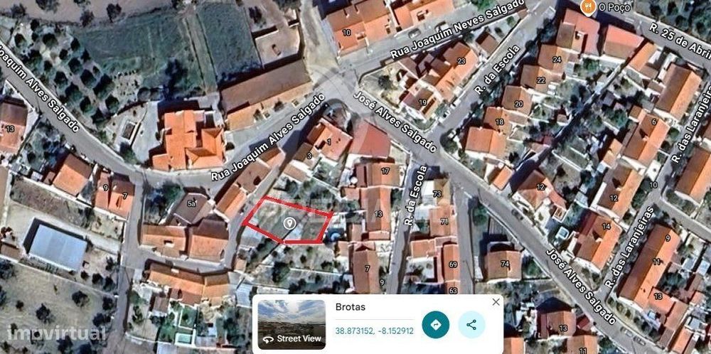 Terreno urbano com 276 m2, para construção de moradia com 165 m2