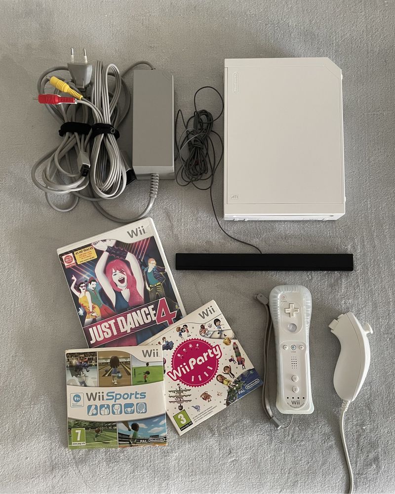 Nintendo Wii com jogos