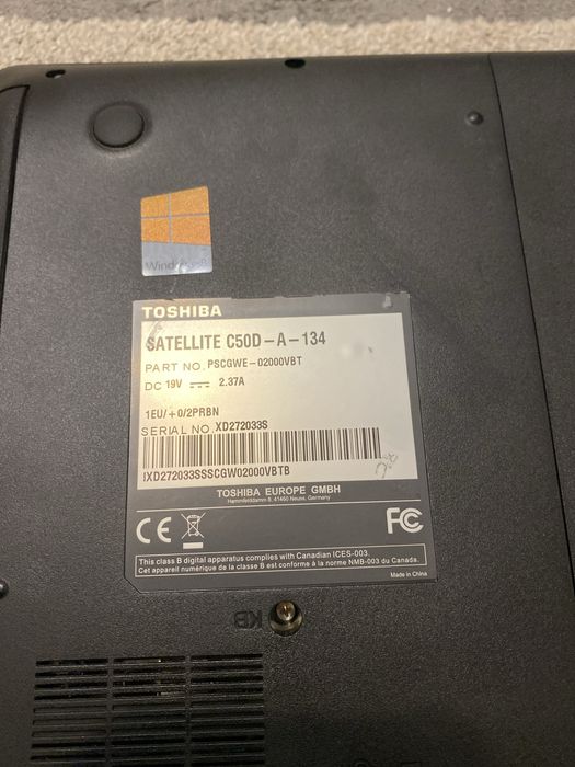 Ноутбук с Европы Toshiba