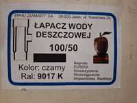 Łapacz wody deszczowej , łapacz deszczówki - 3 sztuki.