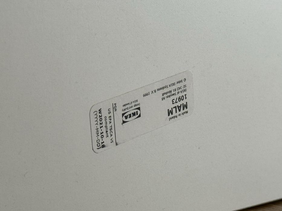 Cama 90x200 MALM com estrado + colchão IKEA