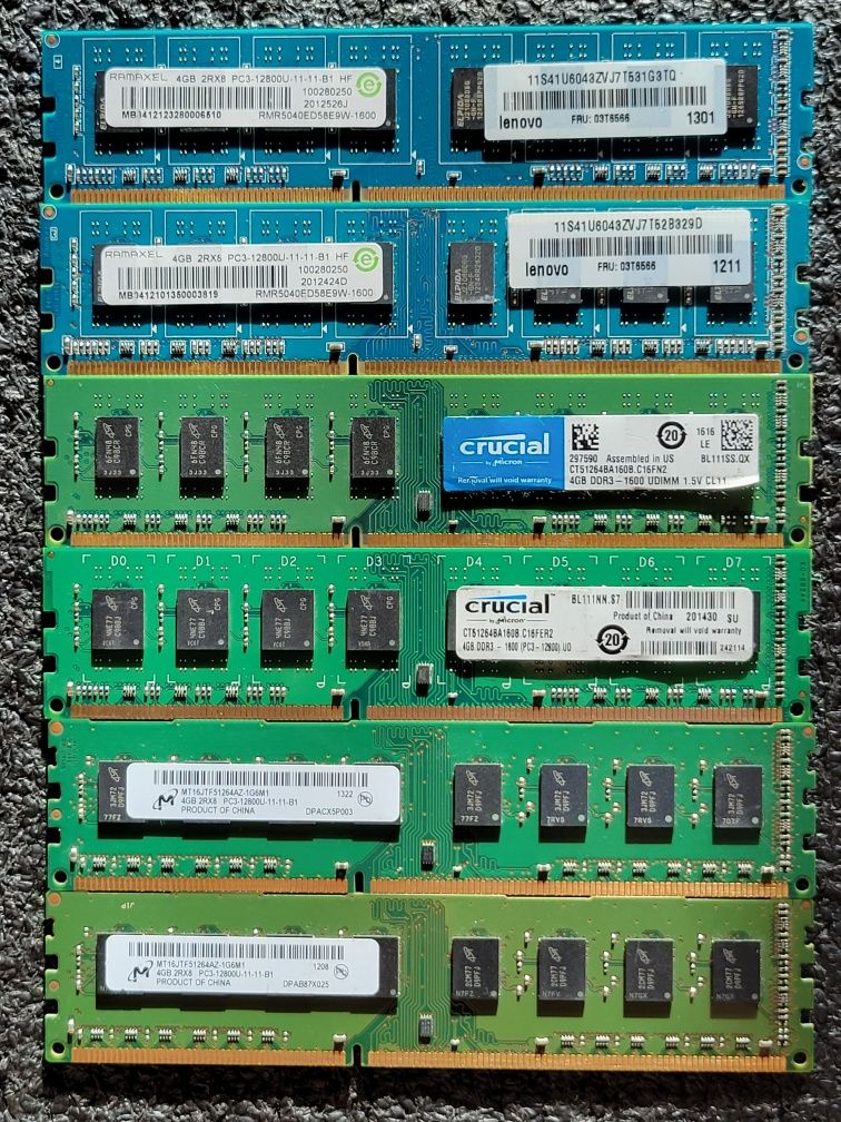 ОЗУ пам'ять DDR3 4Gb 1333/1600/2133/2400Мгц для ПК ДДР3 4Гб